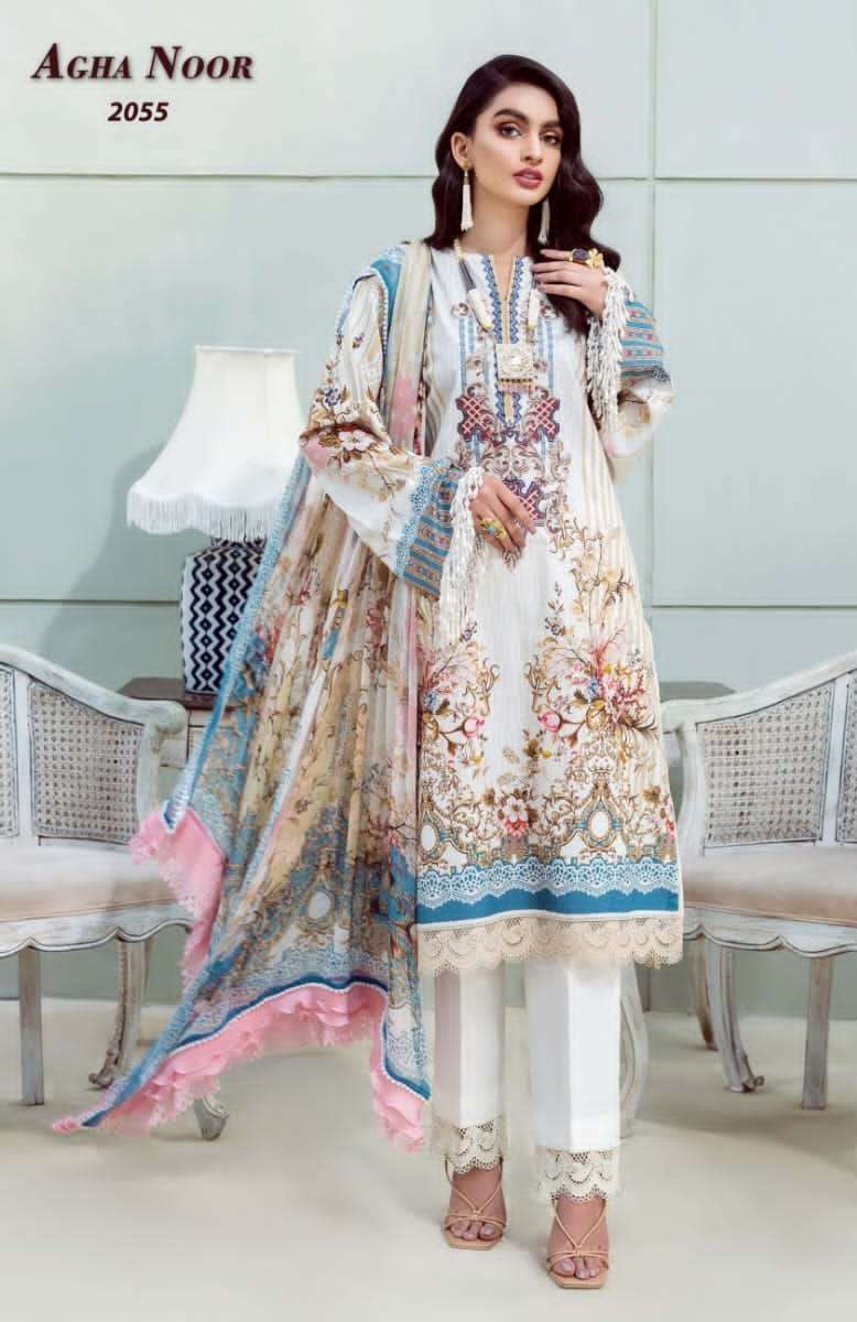Agha Noor Vol 6 By Karachi Cotton Unstiched Salwar Suits On Wholesale