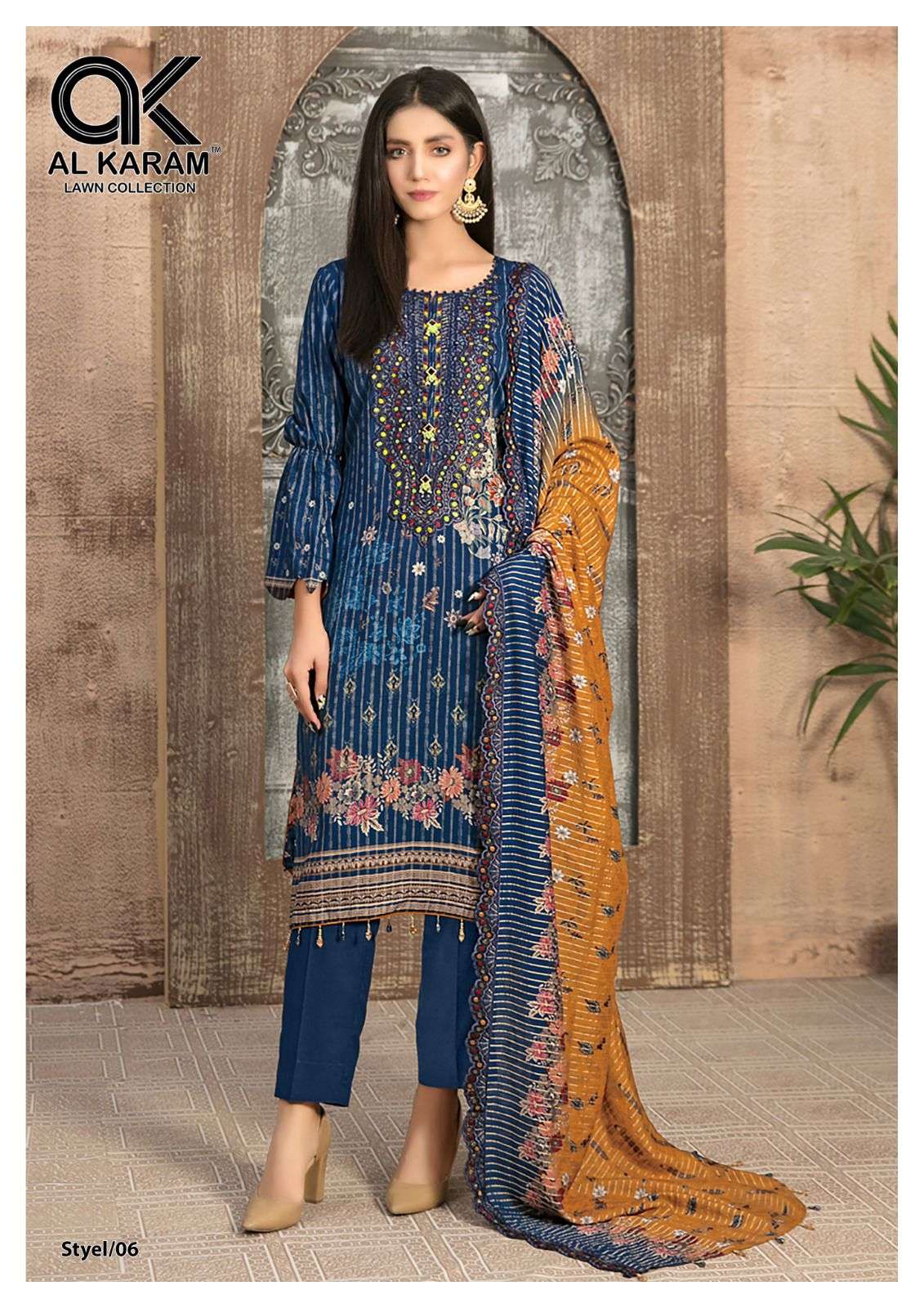 Al Karam Queen Court Nx Vol-2 Pure Cambric Cotton Printed Dress Materials On Wholesale