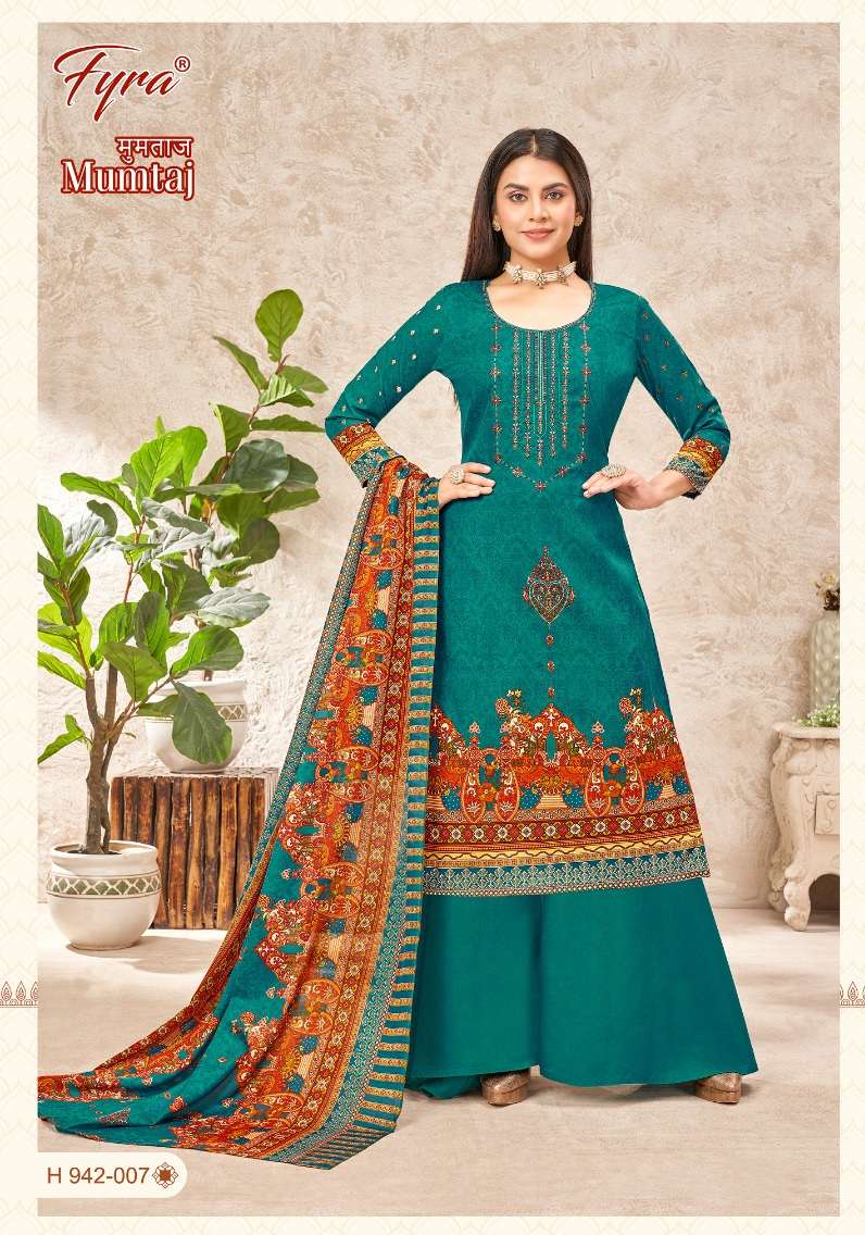 Alok Suits Fyra Mumtaj Pure Soft Cotton Digital Print With Fancy Embroidery On Wholesale