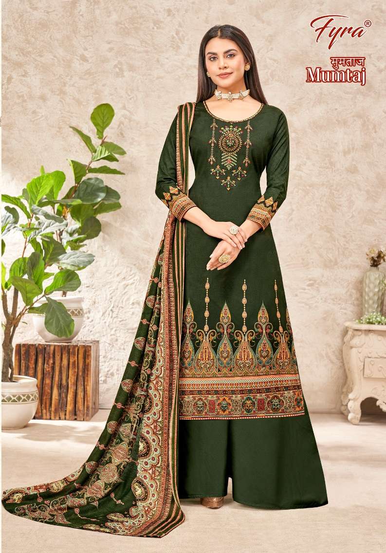 Alok Suits Fyra Mumtaj Pure Soft Cotton Digital Print With Fancy Embroidery On Wholesale