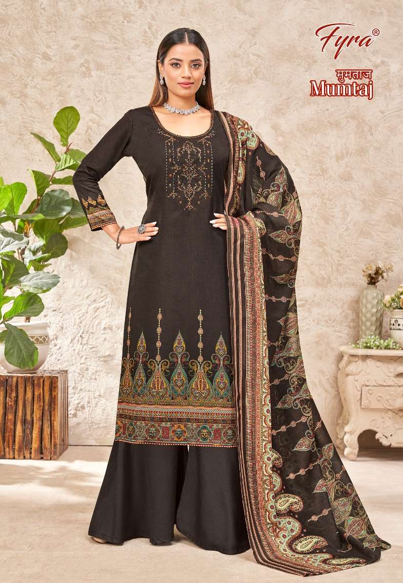 Alok Suits Fyra Mumtaj Pure Soft Cotton Digital Print With Fancy Embroidery On Wholesale