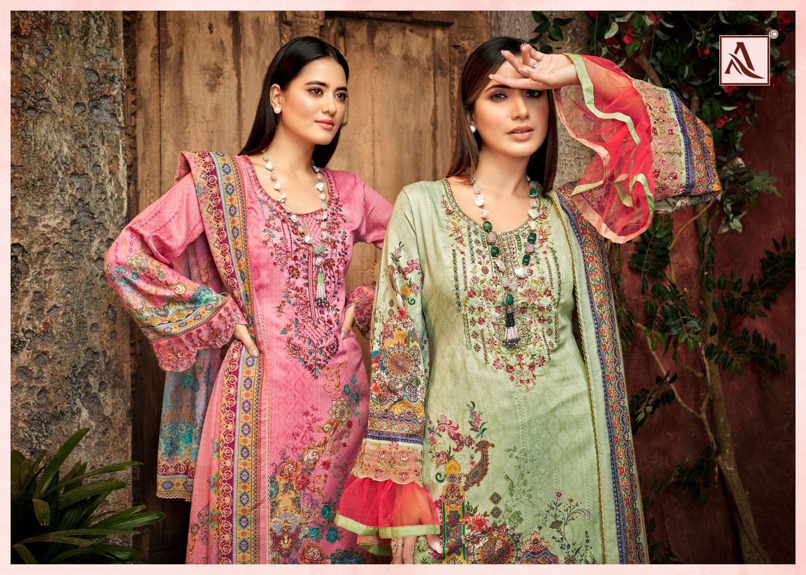 Alok Suits Qurbat 8 Zam Cotton Digital Pakistani Print With Fancy Embroidery Work On Wholesale
