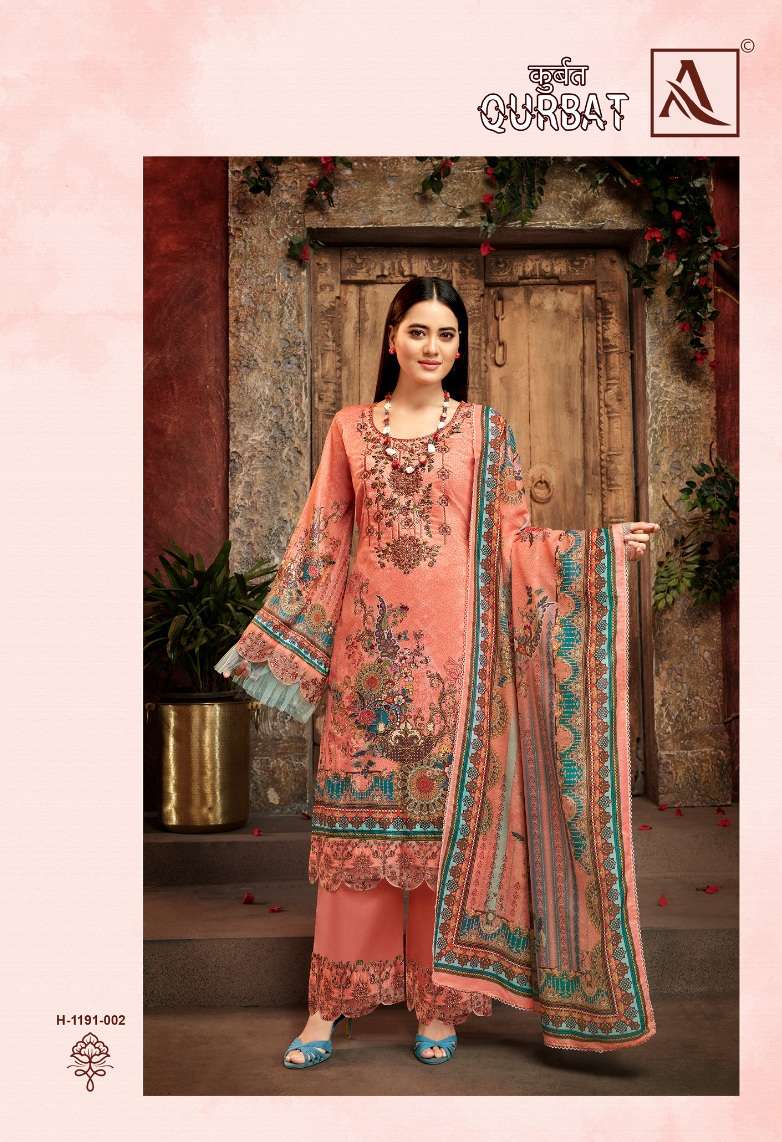 Buy Teal Cotton Mulmul Floral Print Pakistani Suit Set – SCAKHI