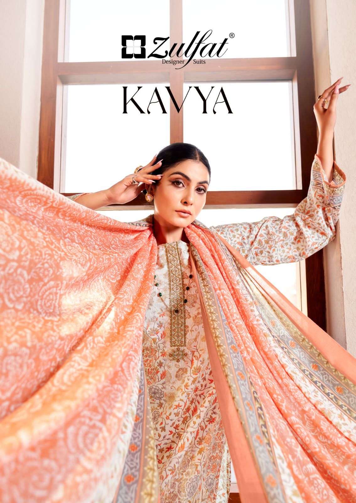 Alok Zulfat Kavya Pure Cotton Designer Print With Embroidery Work On Wholesale