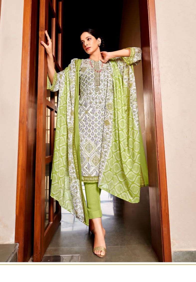 Alok Zulfat Kavya Pure Cotton Designer Print With Embroidery Work On Wholesale