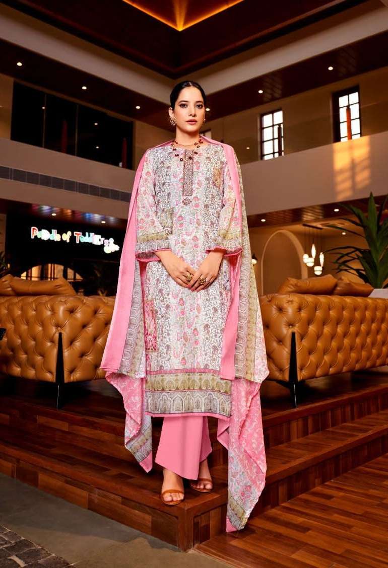 Alok Zulfat Kavya Pure Cotton Designer Print With Embroidery Work On Wholesale