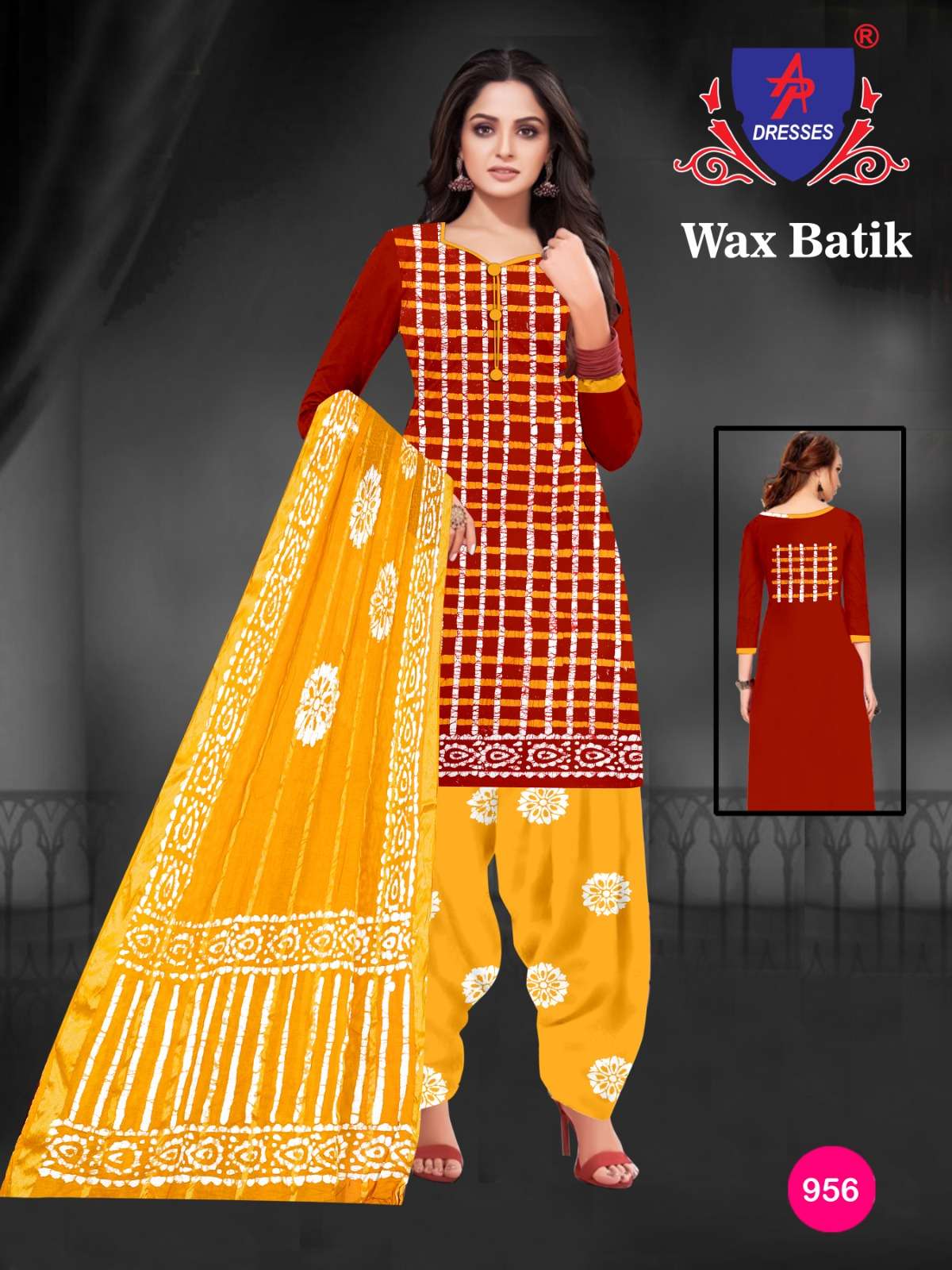 Ap Vol 9 Dresses Pure Cotton Wax Batik Print Top Bottom With Dupatta On Wholesale