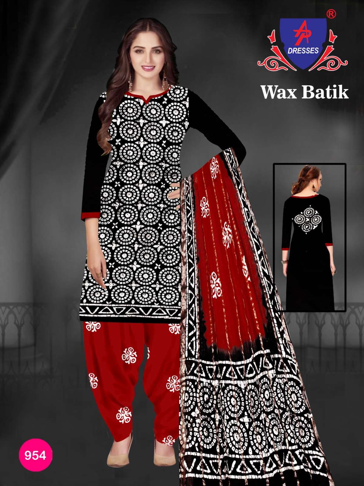 Ap Vol 9 Dresses Pure Cotton Wax Batik Print Top Bottom With Dupatta On Wholesale