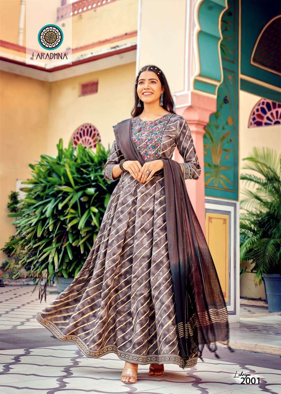 Aradhna Lehriya Vol 2 Rayon 14Kgs With Amazing Embroidery Work On Wholesale