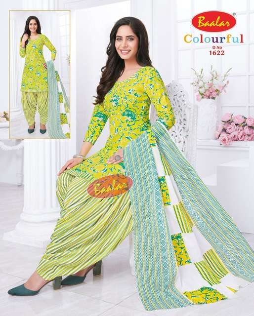 Baalar Colourful Vol 16 Pure Cotton Top Bottom With Dupatta On Wholesale