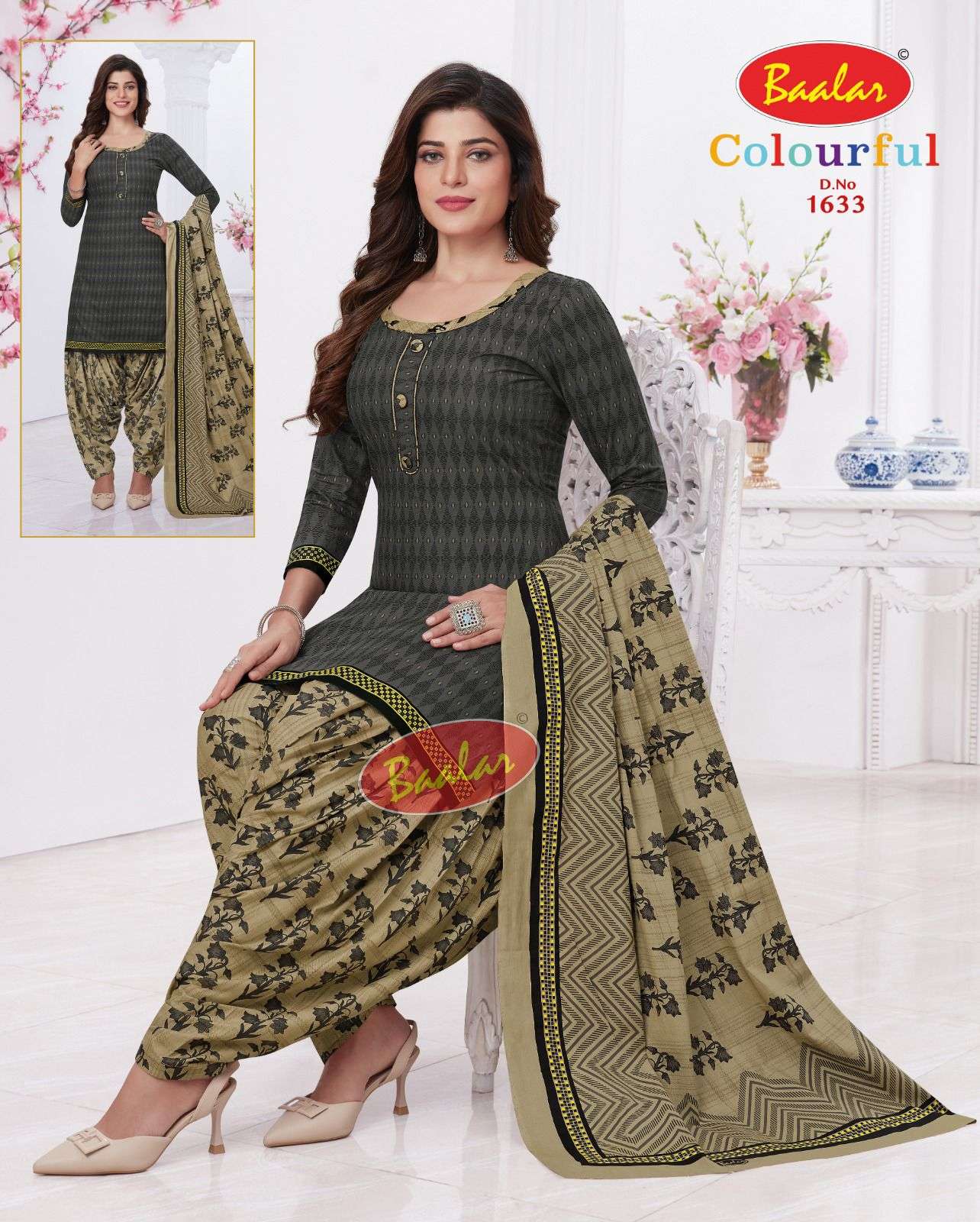 Baalar Colourful Vol 16 Pure Cotton Top Bottom With Dupatta On Wholesale