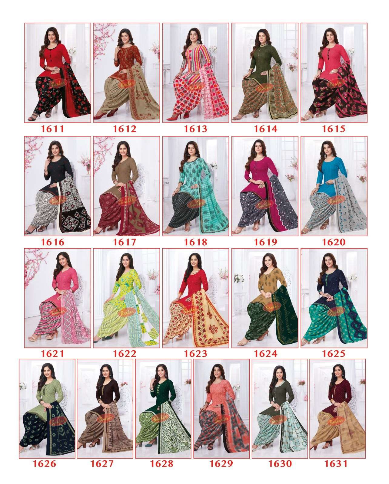 Baalar Colourful Vol 16 Pure Cotton Top Bottom With Dupatta On Wholesale