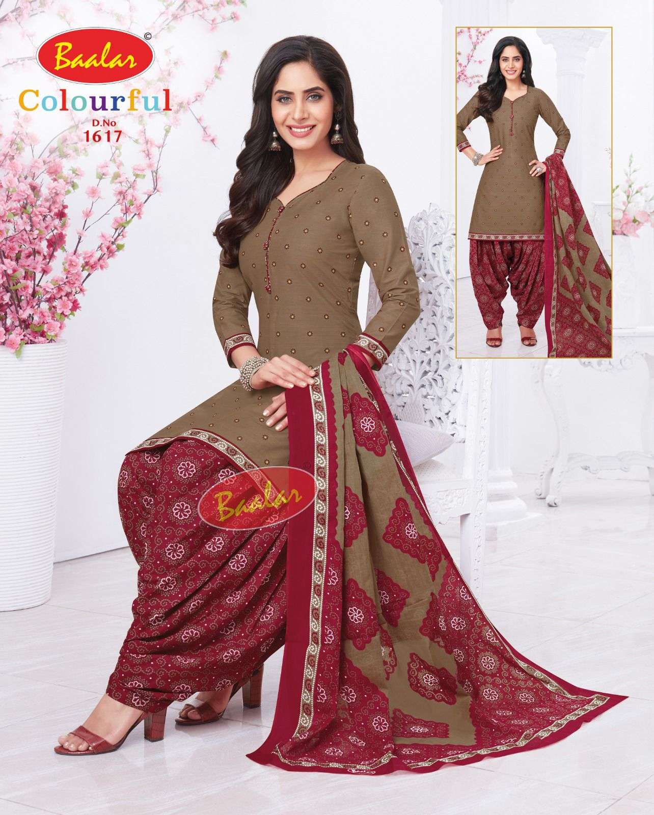 Baalar Colourful Vol 16 Pure Cotton Top Bottom With Dupatta On Wholesale