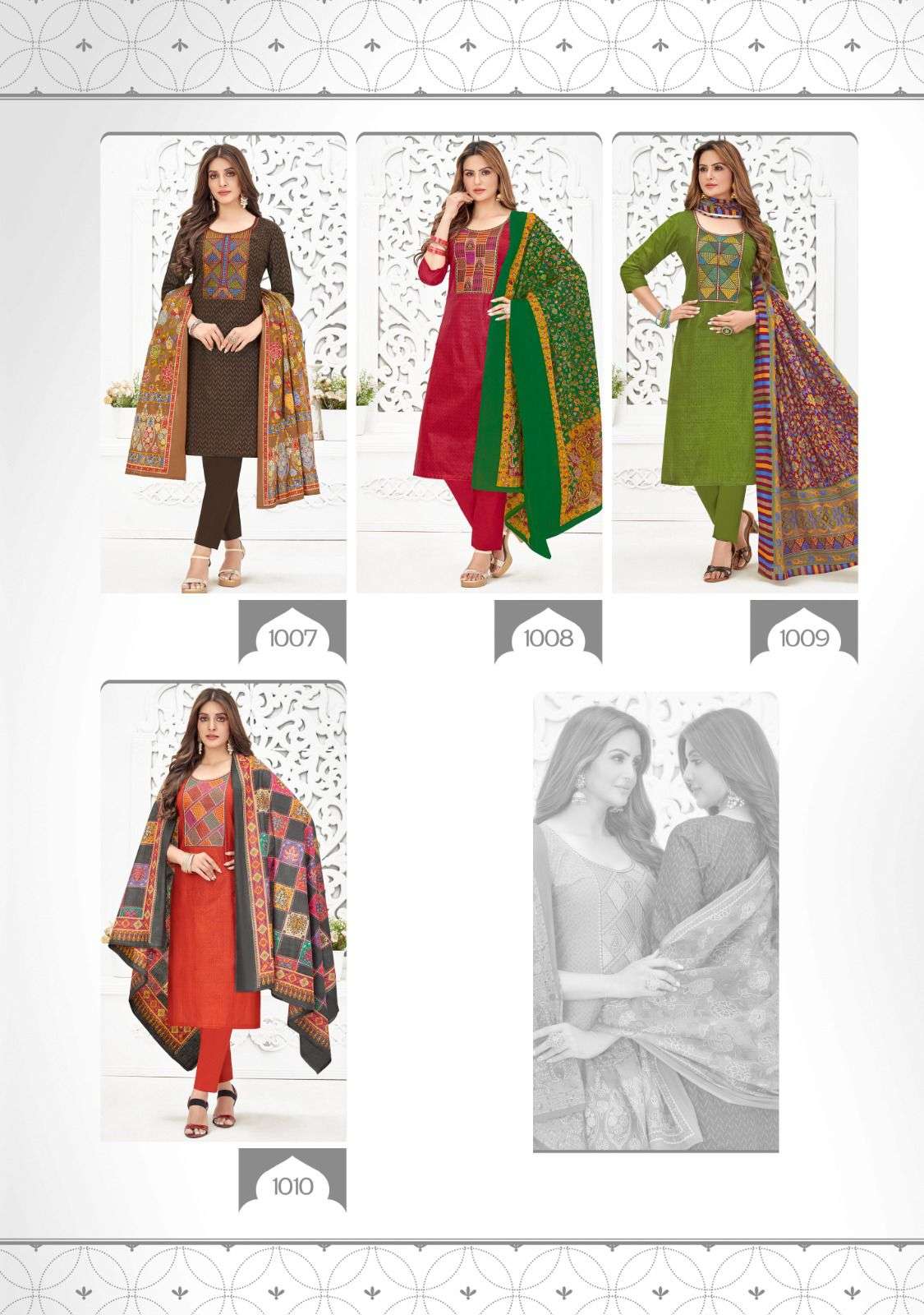 Balaji Nikhaar Pure Cotton Printed Top Bottom With Dupatta On Wholesale