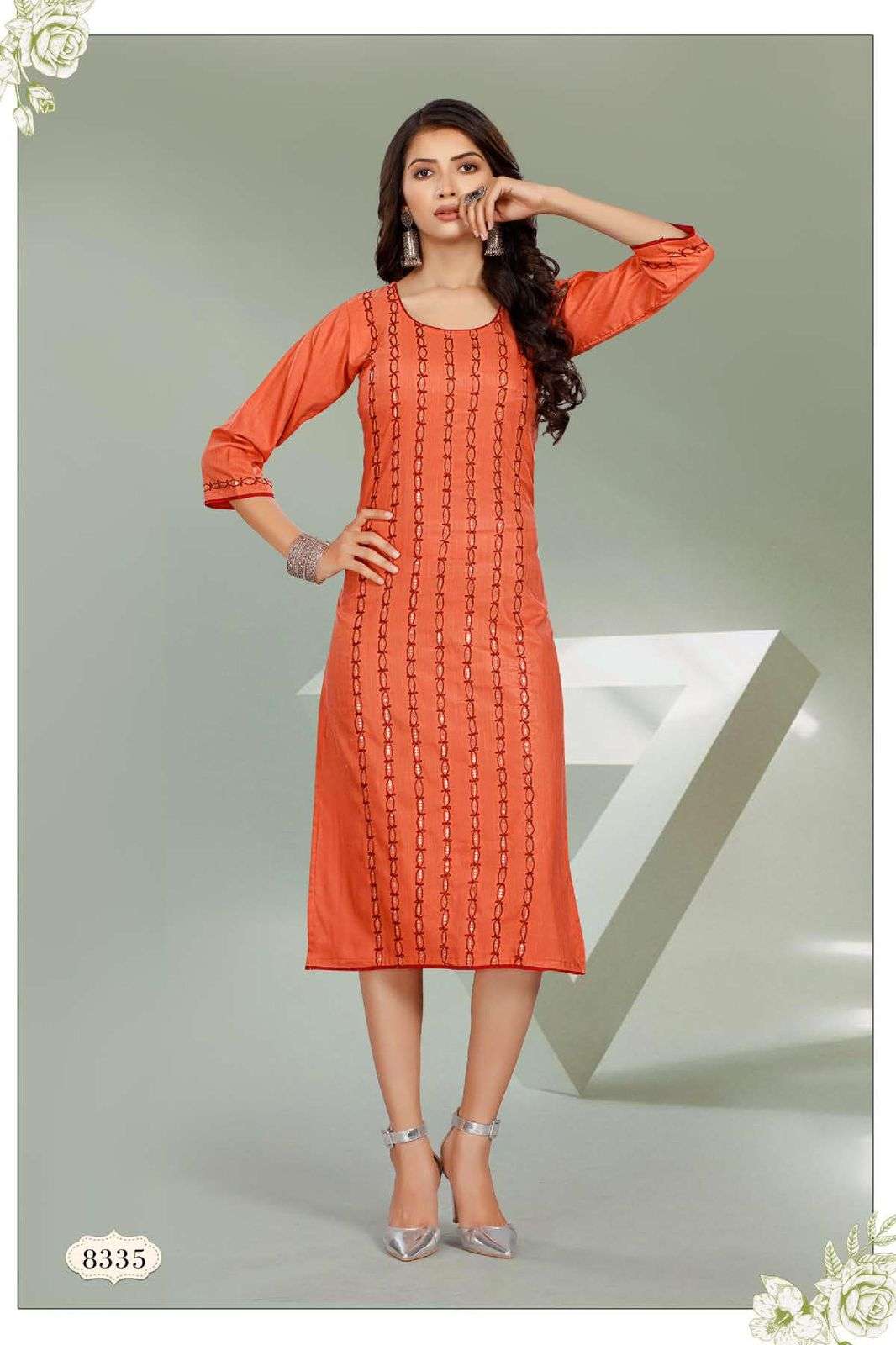 Beauty Queen Bhavna Aari Sequence Work In Top On Wholesale