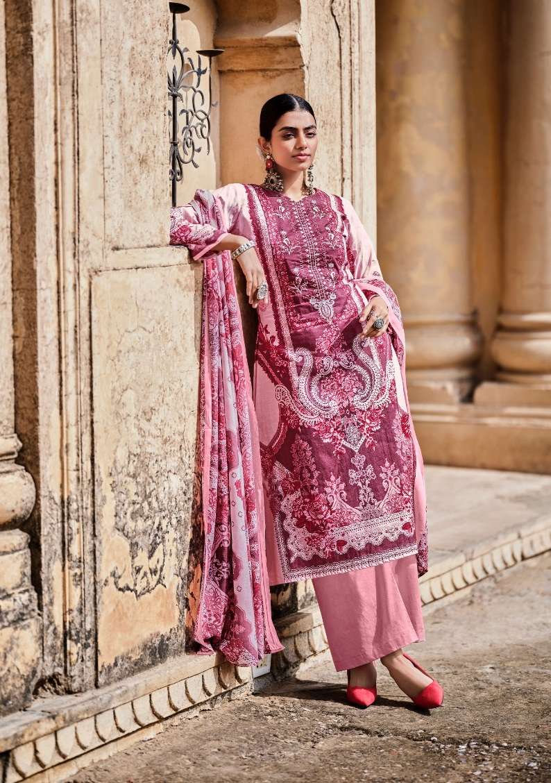 Belliza Designer Naira Pure Cotton Digital Prints With Heavy Embroidery On Wholesale
