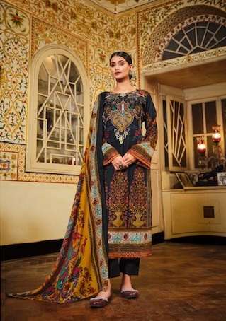 Belliza Haafiza Jam Cotton Digital Printed And Embroidery Salwar Kameez On Wholesale 