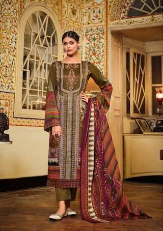 Belliza Haafiza Jam Cotton Digital Printed And Embroidery Salwar Kameez On Wholesale 
