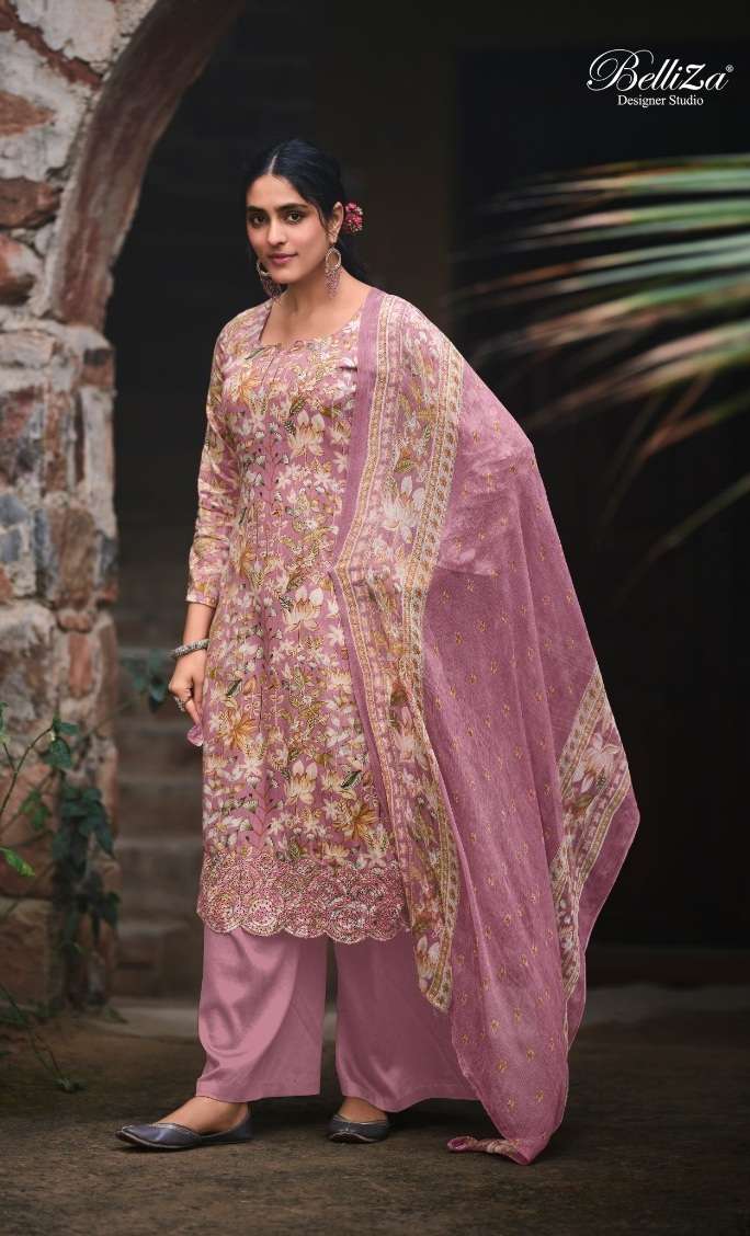  Belliza  Seerat  Heavy Boring Embroidery With Pure Dupatta Suit On Wholsale