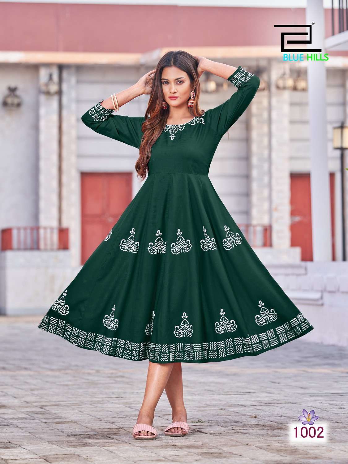 Blue Hills Colors Vol 1 Designer Anarkali Long Kurti On Wholesale
