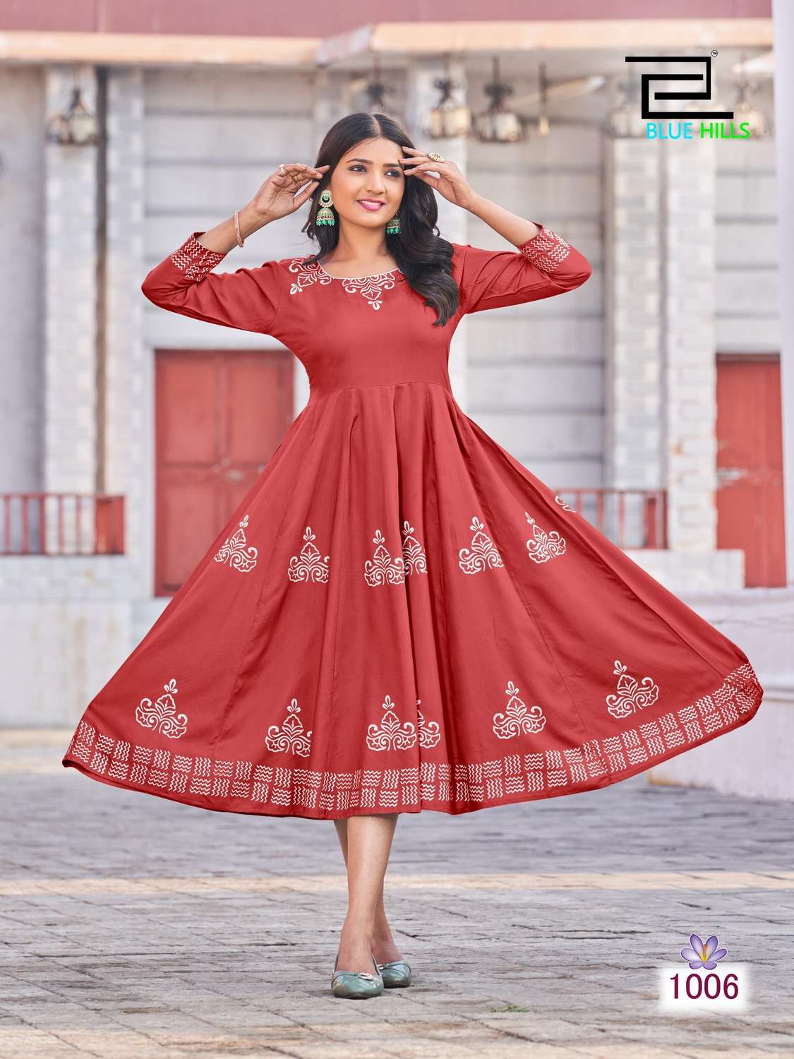 Blue Hills Colors Vol 1 Designer Anarkali Long Kurti On Wholesale