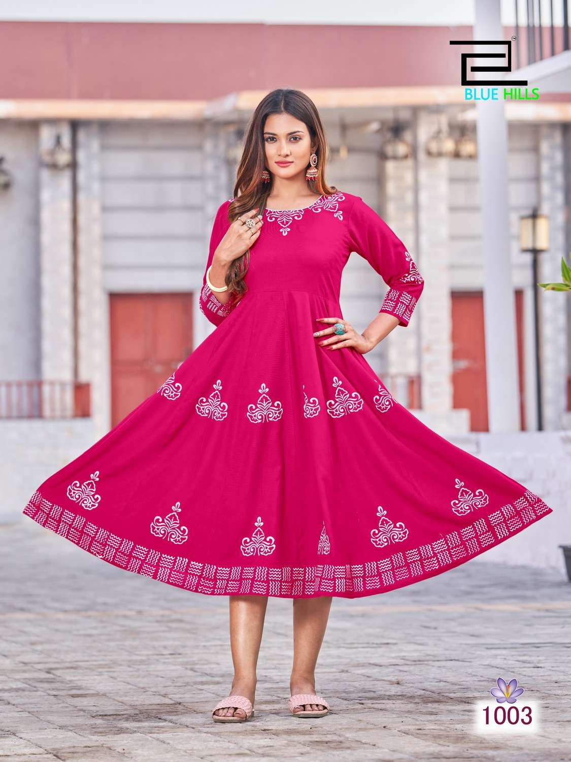 Blue Hills Colors Vol 1 Designer Anarkali Long Kurti On Wholesale