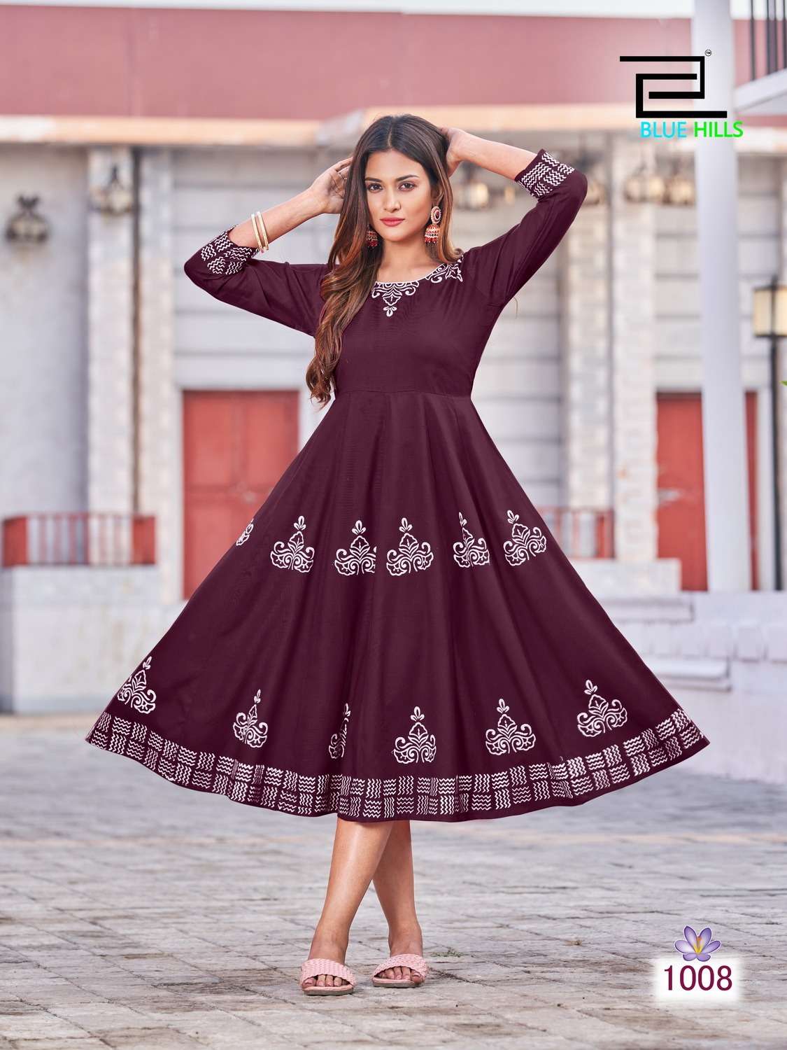 Blue Hills Colors Vol 1 Designer Anarkali Long Kurti On Wholesale