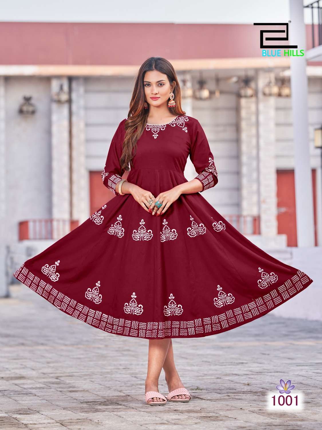 Blue Hills Colors Vol 1 Designer Anarkali Long Kurti On Wholesale