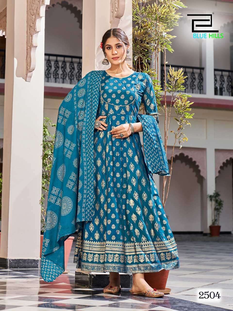 Blue Hills Glamour Vol 25 Rayon 14 kg Foil Print On Wholesale