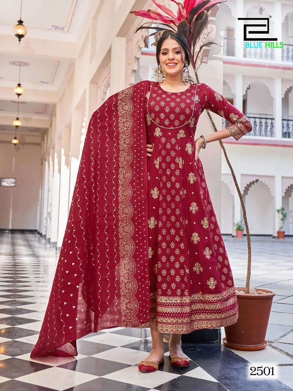 Blue Hills Glamour Vol 25 Rayon 14 kg Foil Print On Wholesale
