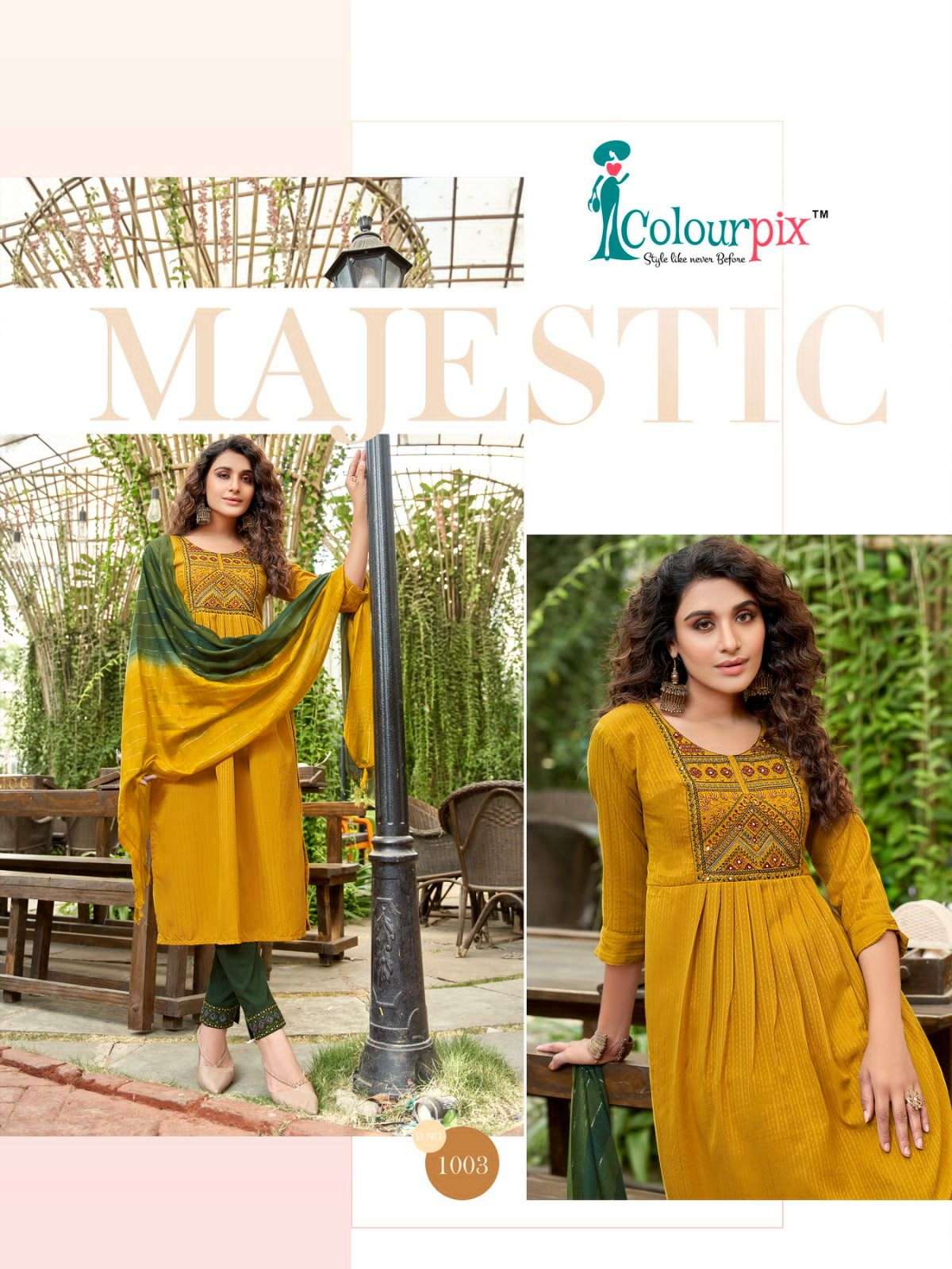 Colorpix Mastani Vol.1 Kurti With Pant & Dupatta On Wholesale