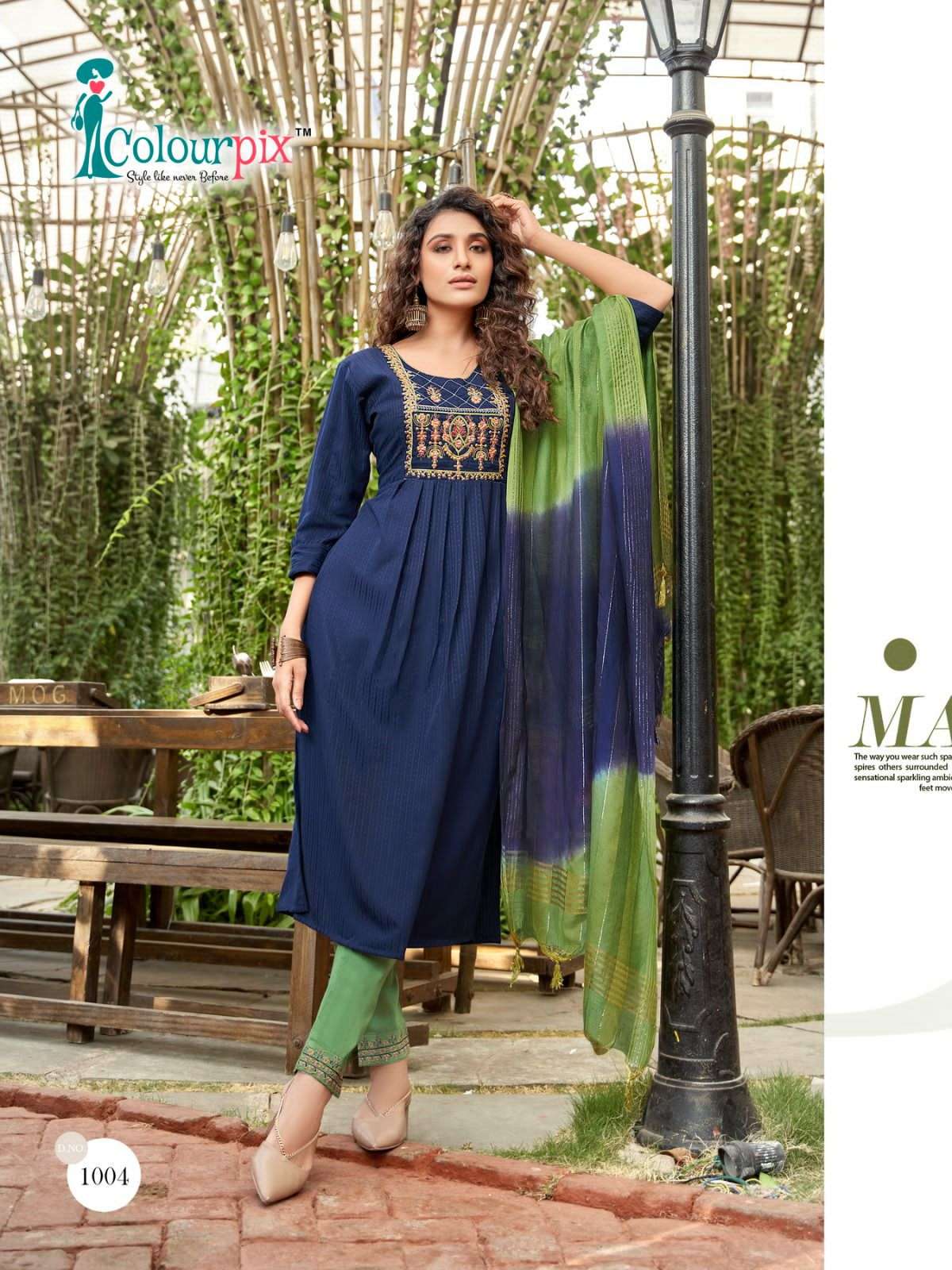 Colorpix Mastani Vol.1 Kurti With Pant & Dupatta On Wholesale