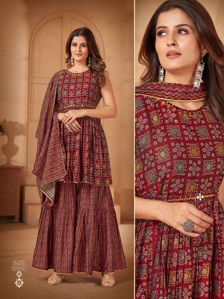 D.no.2113 Maslin Print Top Bottom With Dupatta On Wholesale