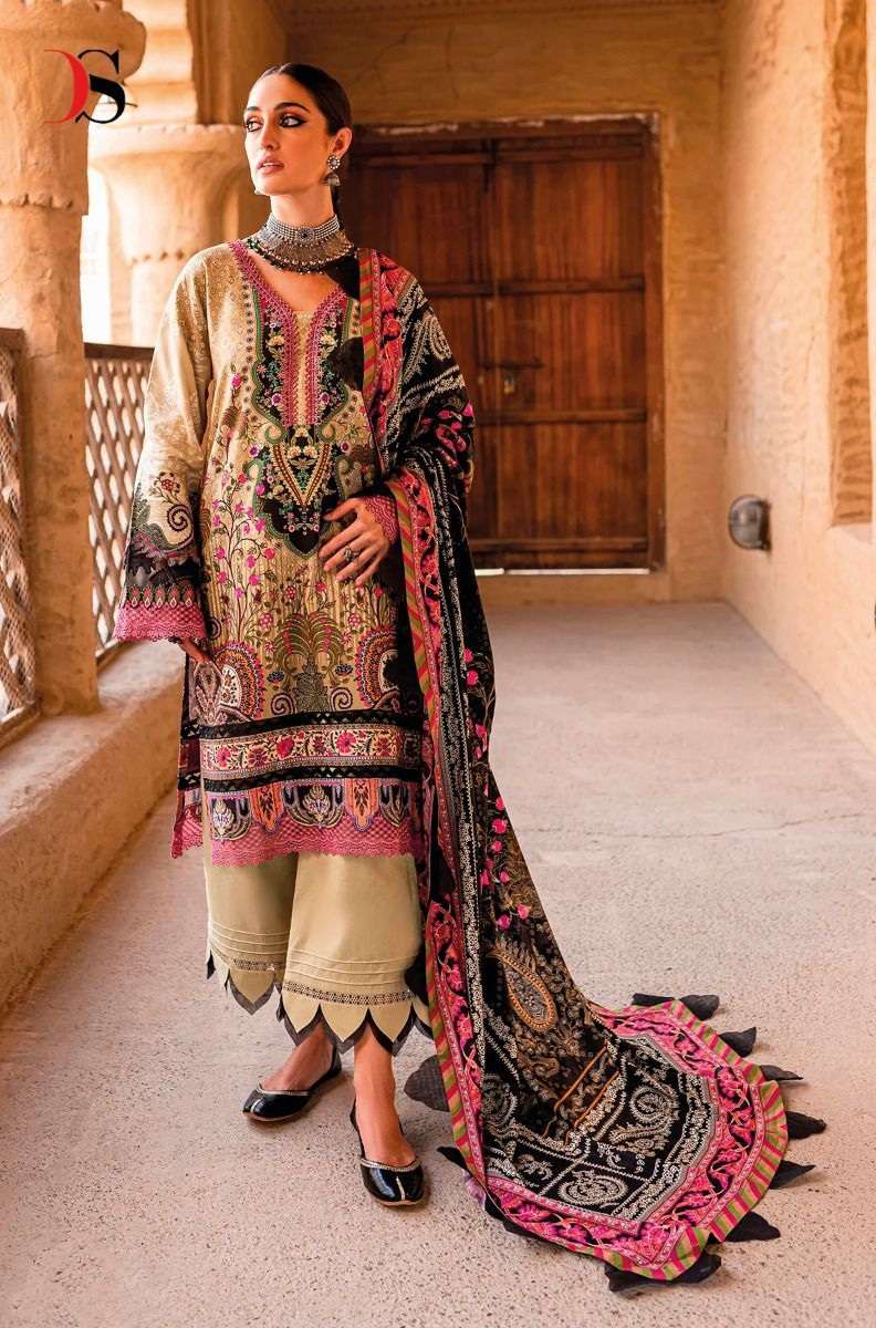 Deepsy Suits Firdous Urbane 23 Pure Cotton With Self Embroidery On Wholesale
