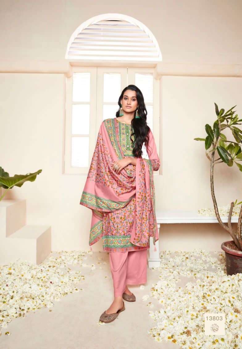 Deepsy Suits Panghat Vol 16 Pure Cotton Printed With Hand Embroidery On Wholesale