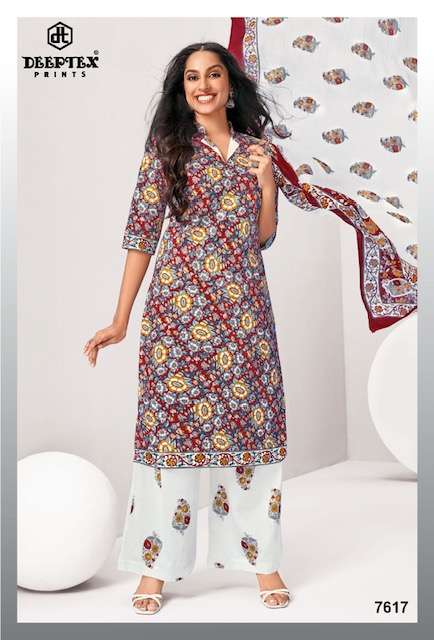 Deeptex Miss India Vol 76 Fancy Cotton Dress Material On Wholesale