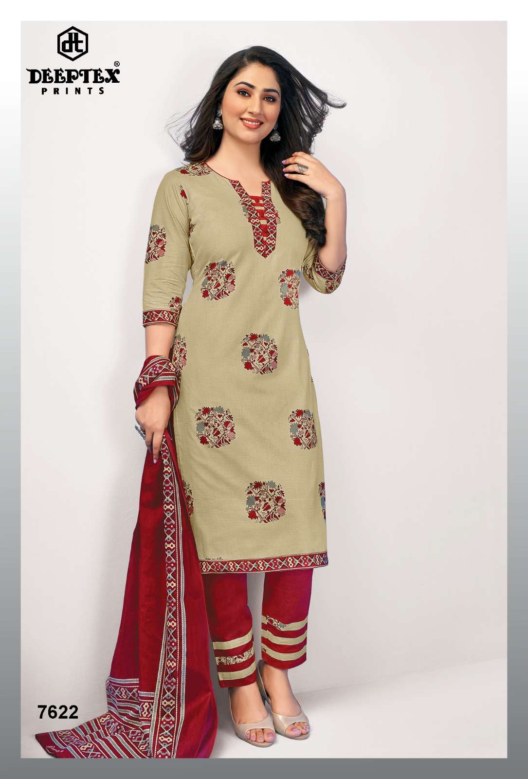 Deeptex Miss India Vol 76 Fancy Cotton Dress Material On Wholesale