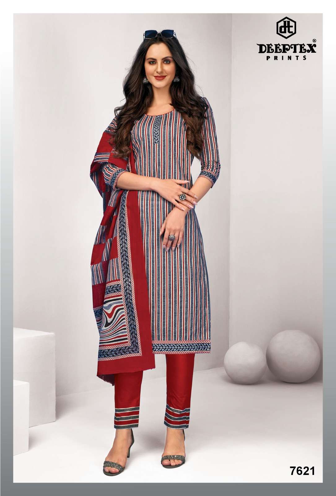 Deeptex Miss India Vol 76 Fancy Cotton Dress Material On Wholesale