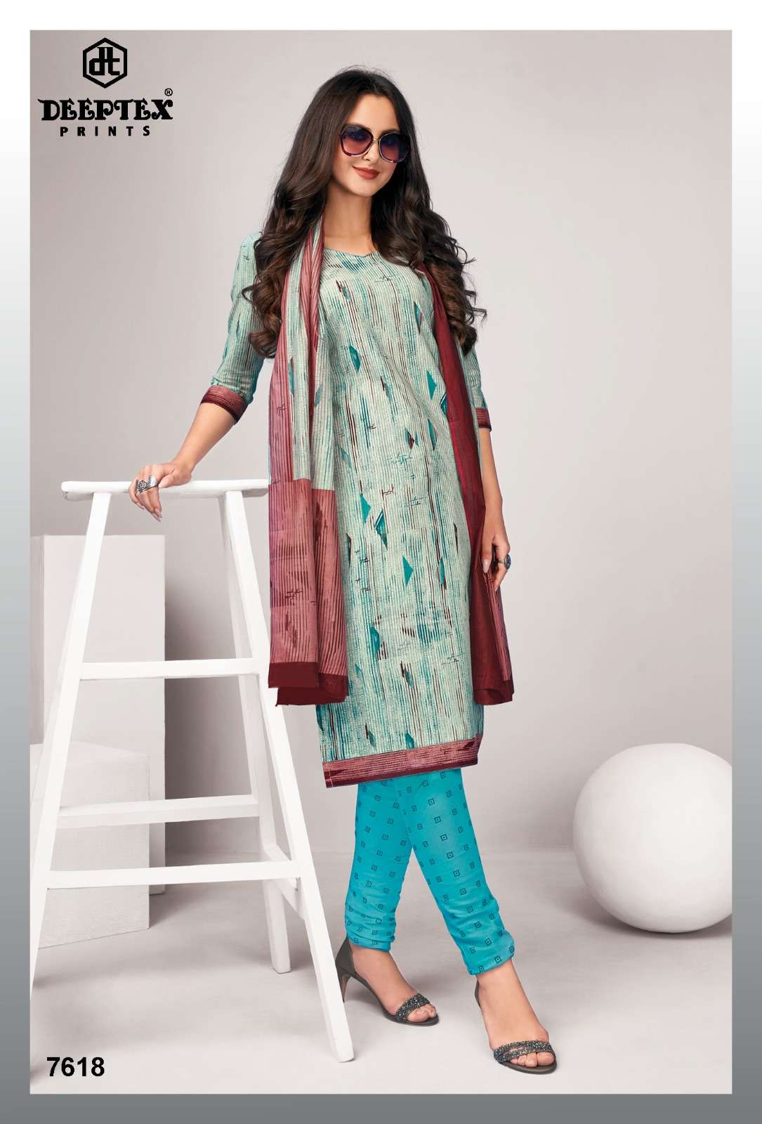 Deeptex Miss India Vol 76 Fancy Cotton Dress Material On Wholesale