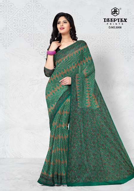 Deeptex Prime Time Vol 4 Pure Cotton Printed Sarees On Wholesale