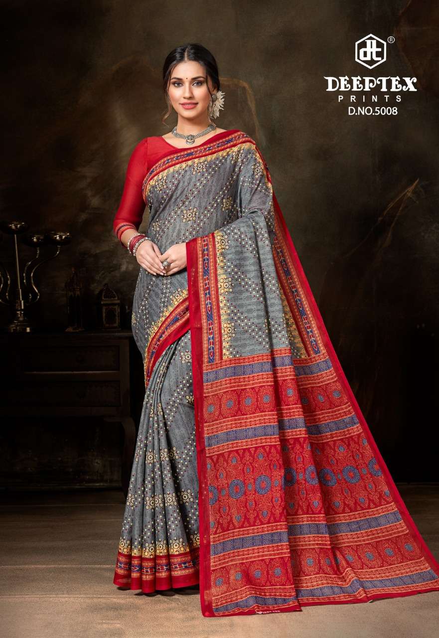 Deeptex Prime Time Vol-5 Wholesale Pure Cotton Sarees 