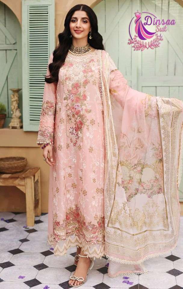 Dinsaa Elaf Summer Collection - VOL-1 NX Pure Cotton Suit On Wholesale