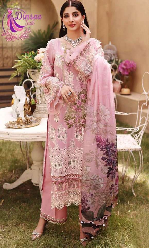 Dinsaa Elaf Summer Collection - VOL-1 NX Pure Cotton Suit On Wholesale