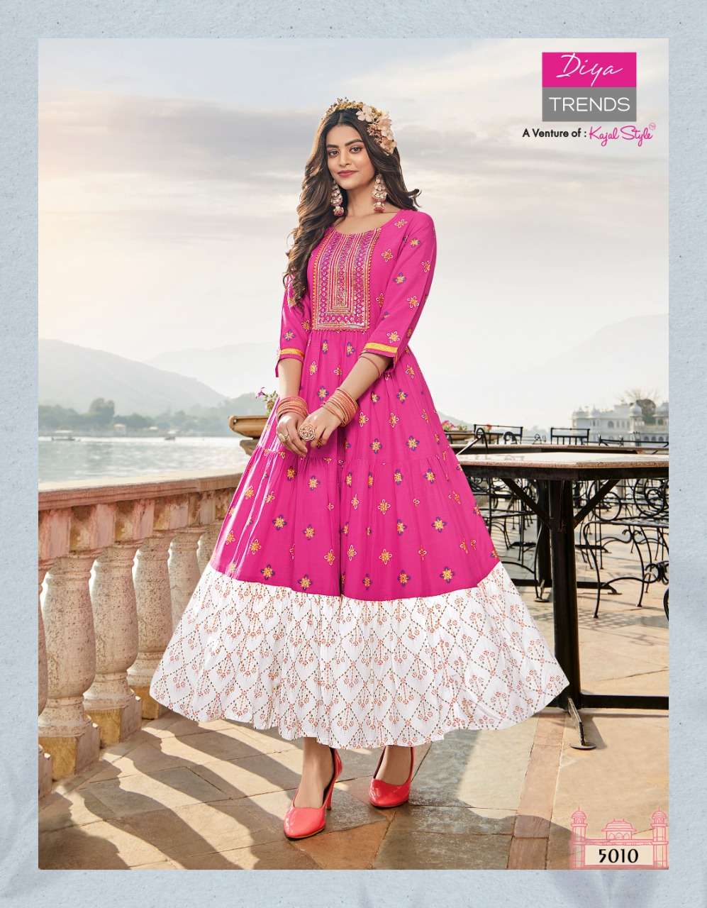 Diya Trends Groom Vol 5 Rayon Gold Prints With Fancy embroidery Work On Wholesale