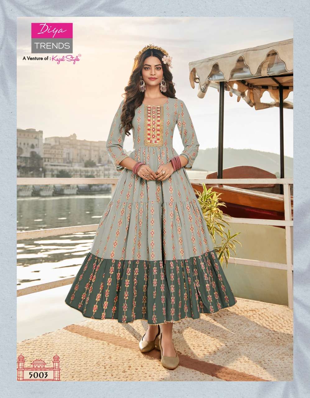 Diya Trends Groom Vol 5 Rayon Gold Prints With Fancy embroidery Work On Wholesale