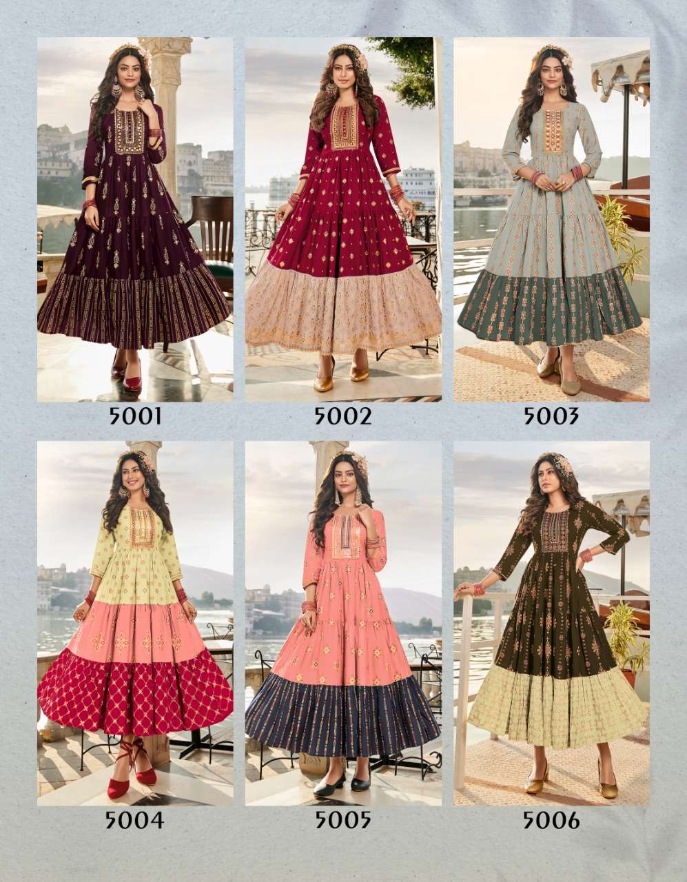 Diya Trends Groom Vol 5 Rayon Gold Prints With Fancy embroidery Work On Wholesale