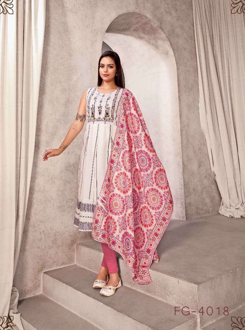 Fashion Galleria Mariyam Vol 1 Mal Cotton Kurtis With Dupatta On Wholesale