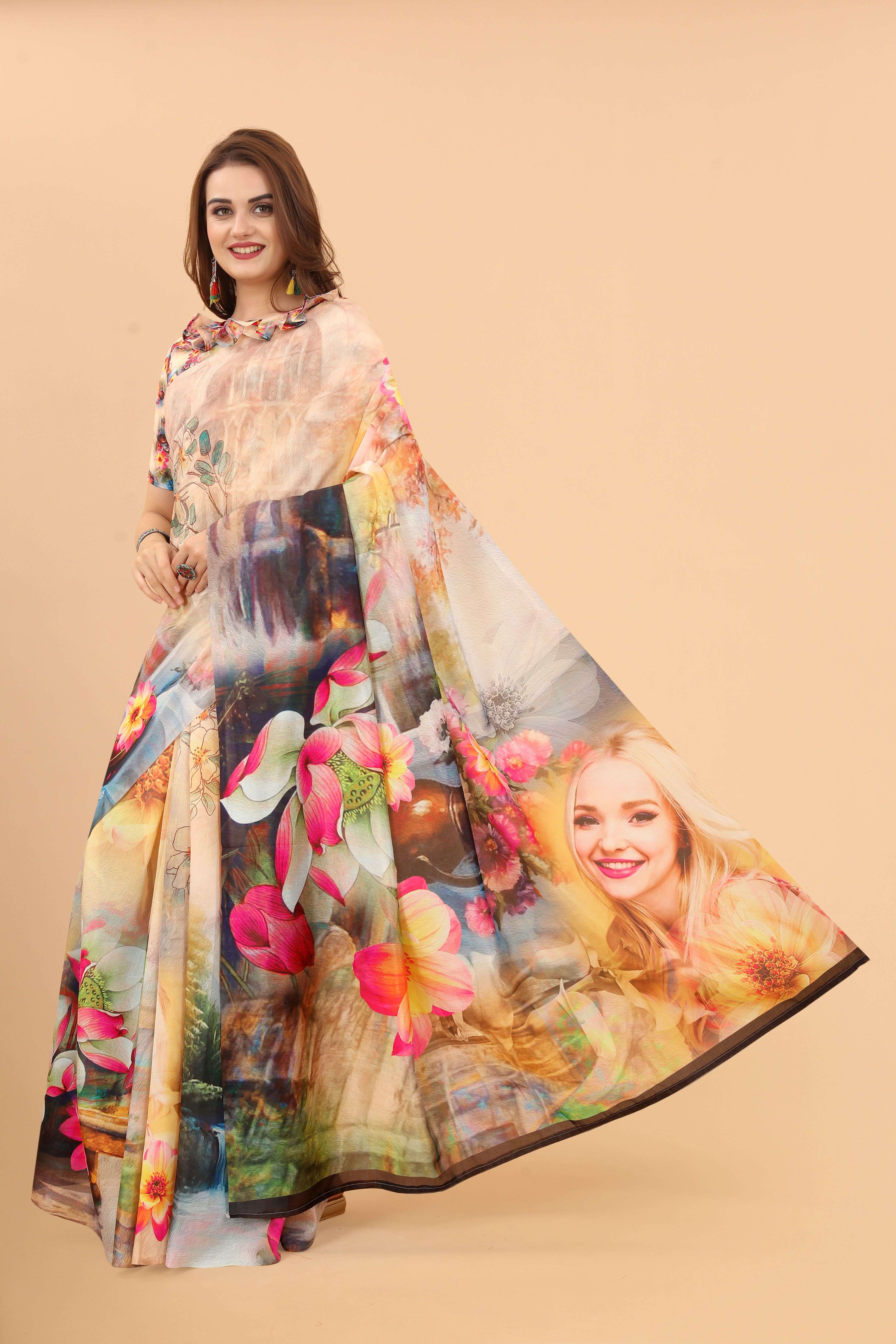 FC presents New Vichitra Printed Sarees Catalog in wholesale Rate
