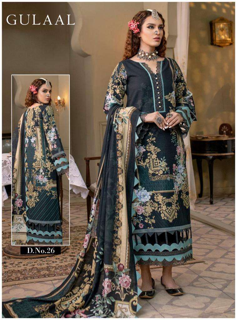 Gulaal Vol 3 Classy Luxury Cotton Printed Pakistani Suits On Wholesale
