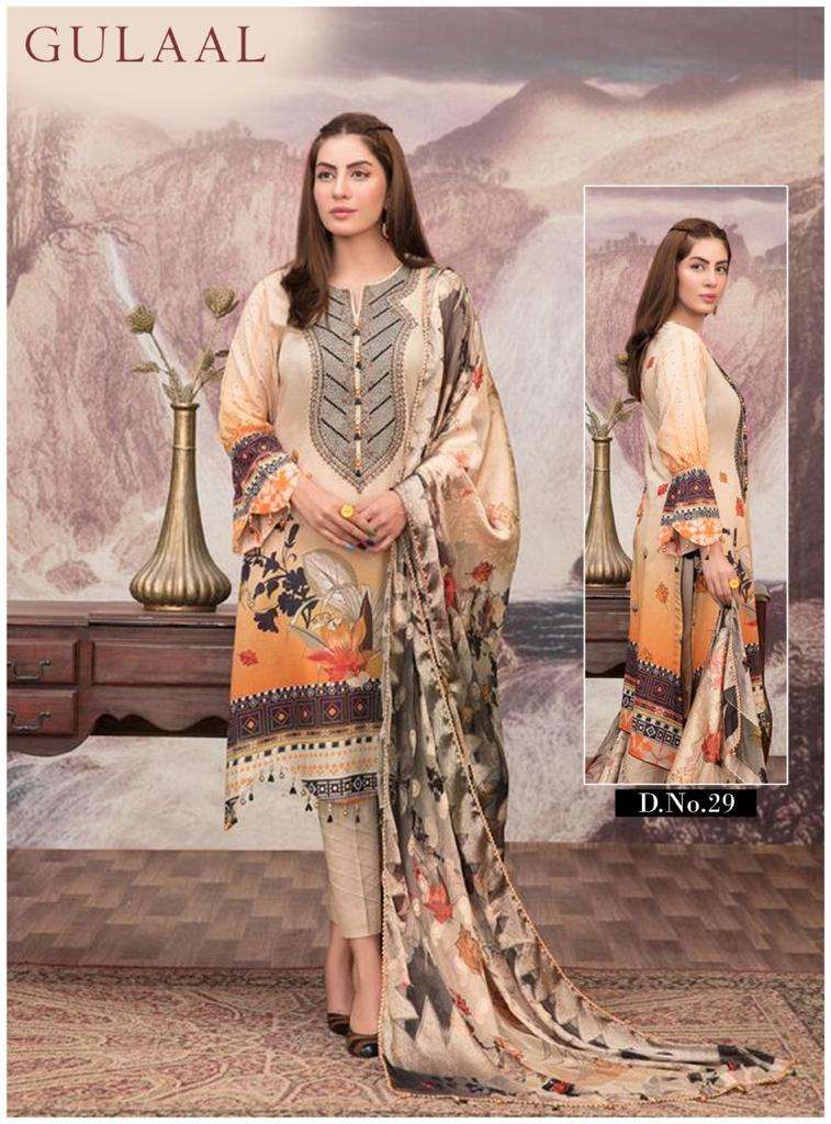 Gulaal Vol 3 Classy Luxury Cotton Printed Pakistani Suits On Wholesale